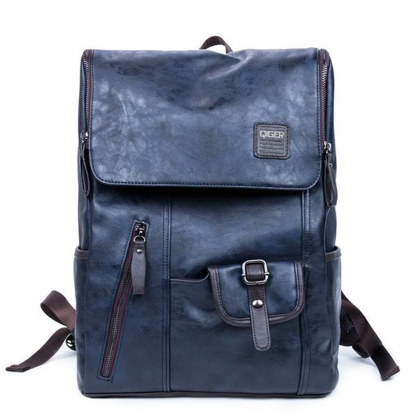 

backpack 2021 oil wax leather backpacks western style mix cow bag for men travel mochila zip casual