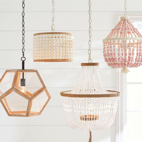 

pendant lamps modern minimalist round wooden beads e27 led lamp children bedroom crystal light living room el kitchen