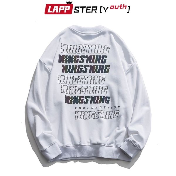 

men oversized harajuku sweatshirts pullover mens o-neck hoodies male japanese streetwear clothing 210420, Black