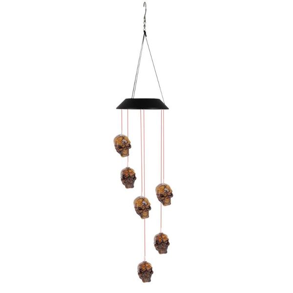 

decorative objects & figurines 1pc solar power windbell lamp garden hanging (coffee)