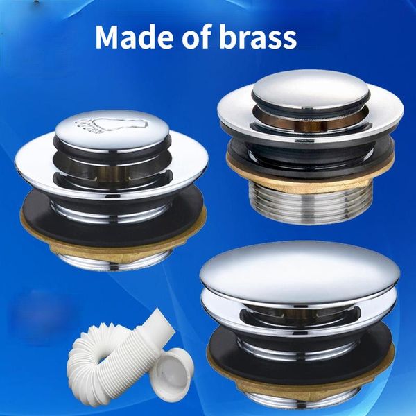 

other bath & toilet supplies bathtub bounce drainer/single-head foot-operated drainer/copper drainer kitchen accessories tub drain