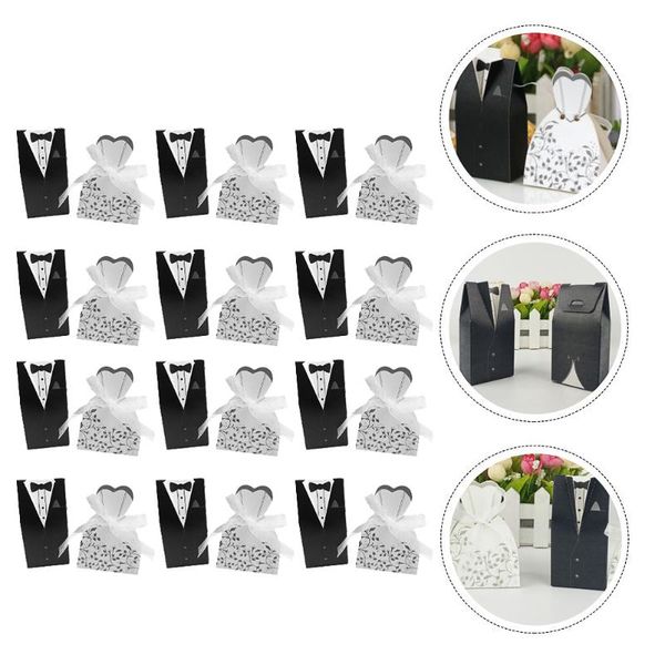 

gift wrap 40pcs bride groom candy storage boxes wedding paper sweets party favors