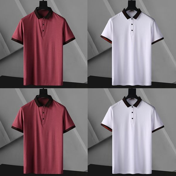

polo shirts 100% cotton mens shirts stripe slim fit casual business fashion clothe embroidery letter hip hop style mens clothing size :m-3xl, White;black