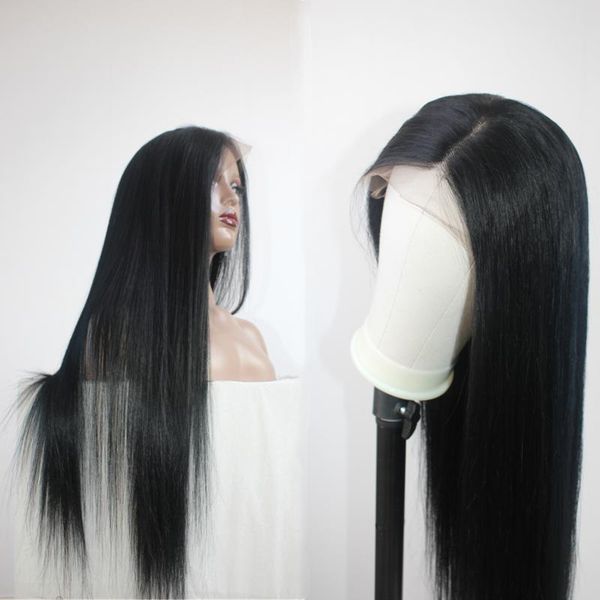 

part lace wigs for women virgin human hair 13Ã1 transparent frontal wig straight boomluxe, Black;brown