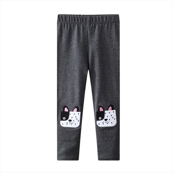 

baby autumn spring girls legging pants with animals applique kids girl skinny, Blue
