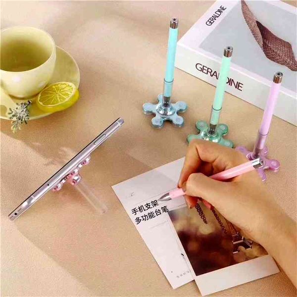 

creative suction cup mobile phone holder desk simple office multifunctional neutral advertising gift pen