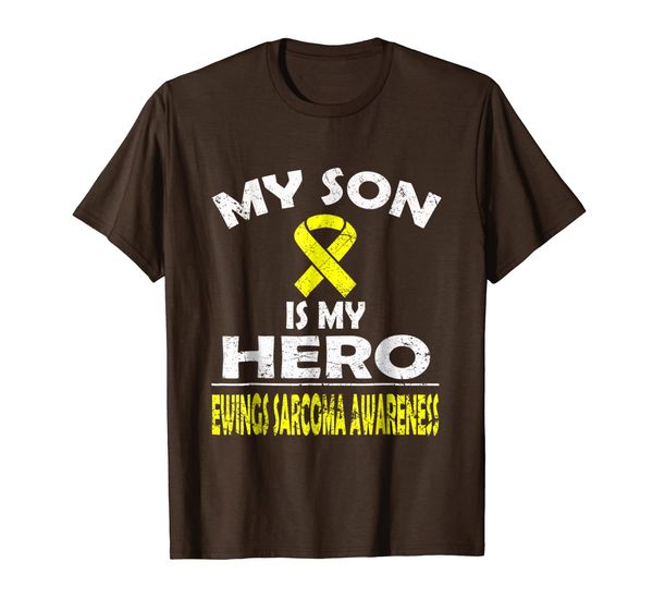 

My son is my hero Ewings Sarcoma Awareness T shirt, Mainly pictures