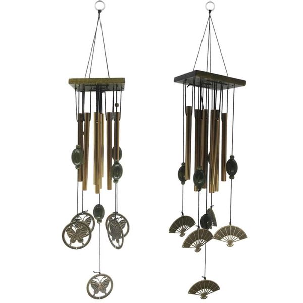

decorative objects & figurines home decor decoration wind chimes outdoor butterfly yard garden tubes bells copper antique windchime wall han