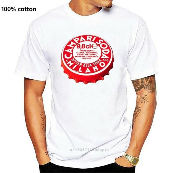 

men's t-shirts t shirt coloured campari soda cap drink bartender, White;black
