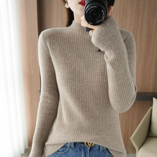 

women's sweaters cashmere elegant women sweater oversized knitted basic pullovers high collar loose soft female knitwear jumper ladies, White;black