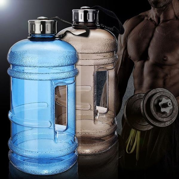 

2.2l gym large capacity sports bottle plastic water outdoor camp leakproof fitness training