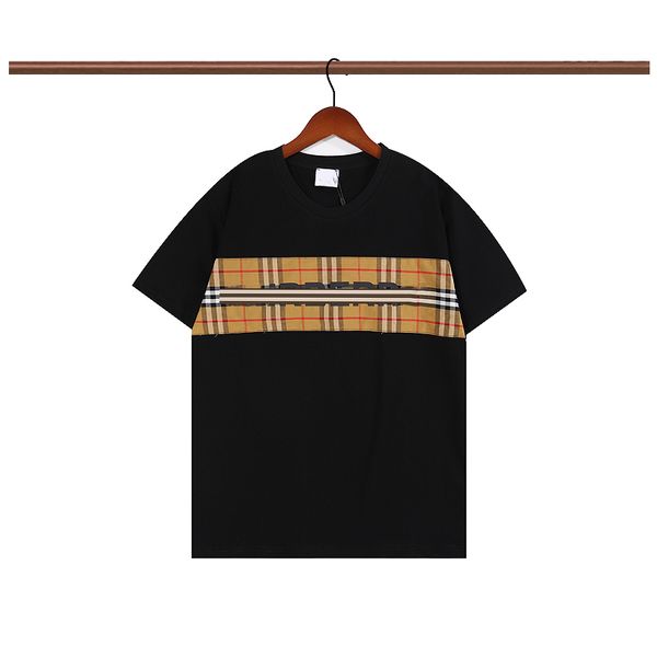 

fashion mens designer t shirt womens letter print short sleeve round neck cotton tees polo size s-2xl, White;black