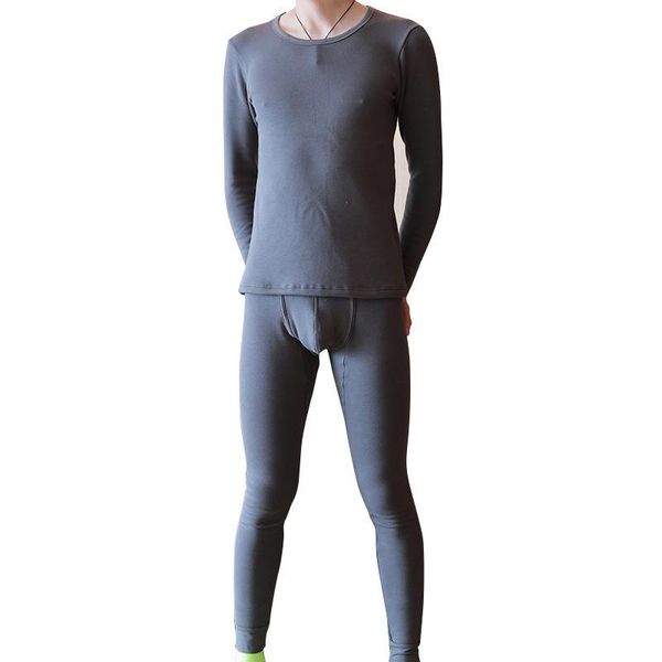 

men's thermal underwear men long johns set leggins plus velvet male pantalon termico pajamas homme sleepwear warm pants, Black;white