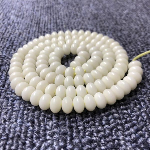 

beaded, strands wholesale 108 abacus beads bracelet natural white bodhi root bracelets hand beaded women or men mala meditation jewelry, Black