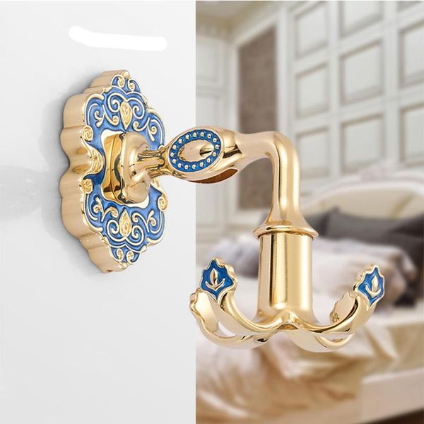 

robe hooks gold zinc alloy bathroom hook for towels wall mounted decoration coat rack clothes hangers accessories