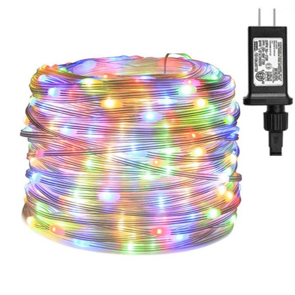 

strings low voltage led strip lights with pvc-wrapped 200/100leds copper wire string outdoor waterproof garden rope