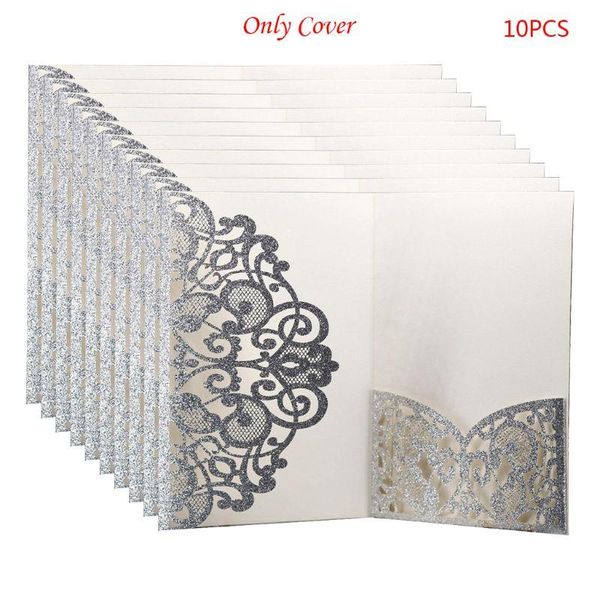 

greeting cards 10pcs/pack cut wedding invitation card cover personalized hollow business engagement party supplies