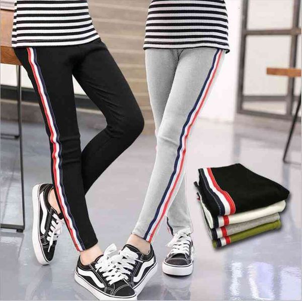 

spring autumn girls leggings cotton pants for sport clothing 2 13years free, Blue