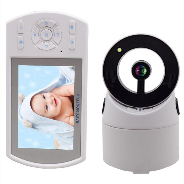 

3.5" lcd color baby monitor video nanny security camera two way talk temperature monitoring monitors