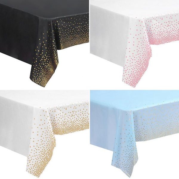 

disposable dinnerware birthday party decoration tablecloth peva137*274cm cover home outdoor restaurant