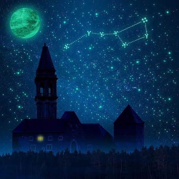 

wall stickers 30cm mars glow in the dark home decor bedroom fluorescent mural decals modern kids rooms stars luminous