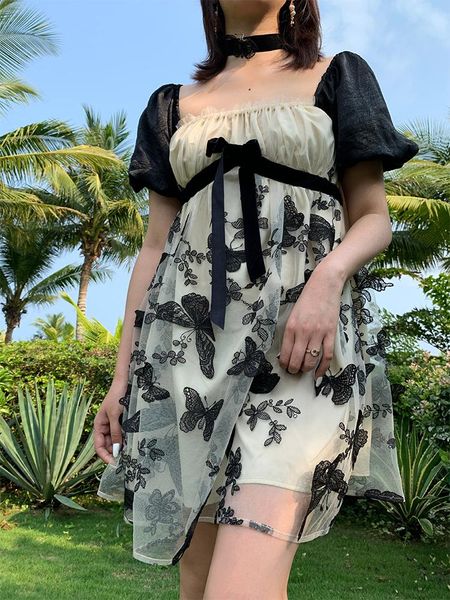 

adjustment short dolls hang shirt neck hubble-bubble sleeve a pendulum off-the-shoulder french niche bind love dress ethnic clothing, Red