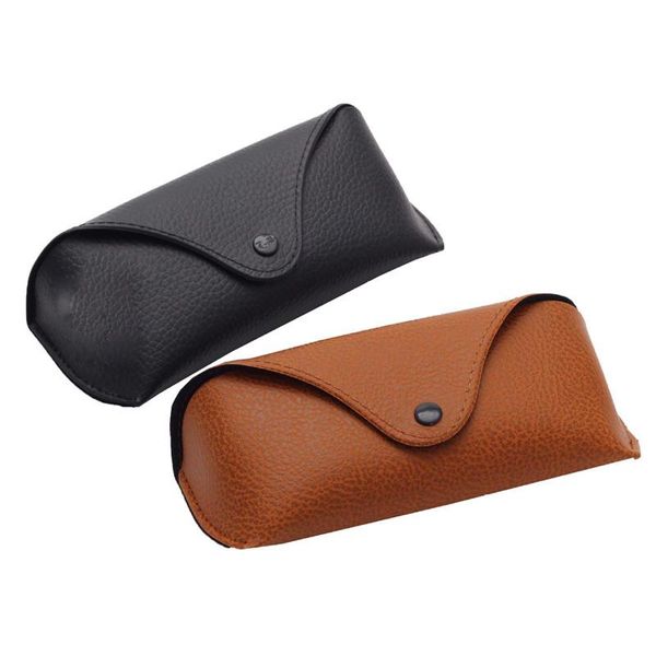 

1pc imitation leather glasses case 2 colors sunglasses eyeglasses storage holder bag bags