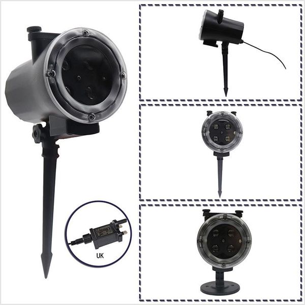 

party decoration light snowflokes remote controll projector outdoor christmas garden 12 pattern