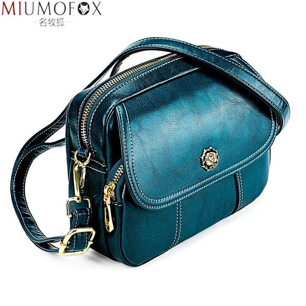 

evening bags handbag lady genuine leather cowhide women's casual fashion women messenger bag small shoulder crossbody for