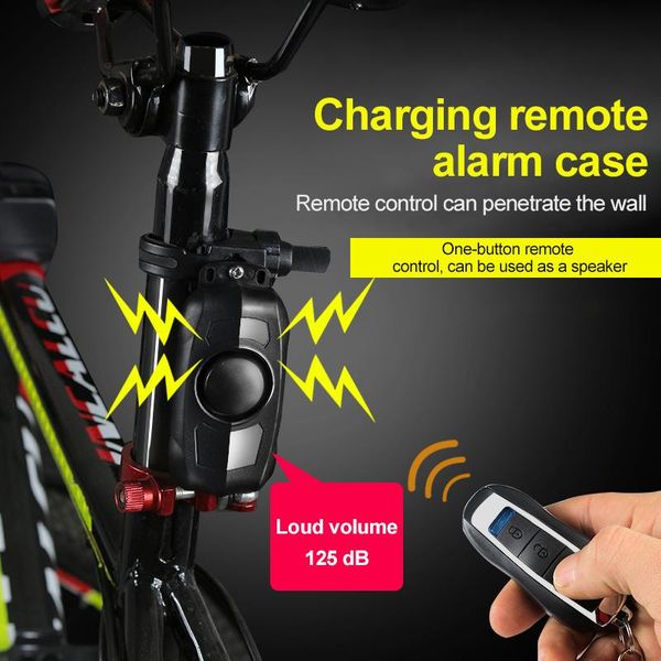 

alarm systems remote control bike waterproof motorcycle electric bicycle security 150db anti lost remind vibration warning sensor