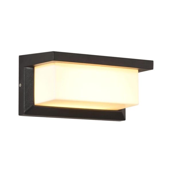 

outdoor wall light 18w led waterproof sconce fixture mount lamp for porch patio courtyard garden - warm / white lamps