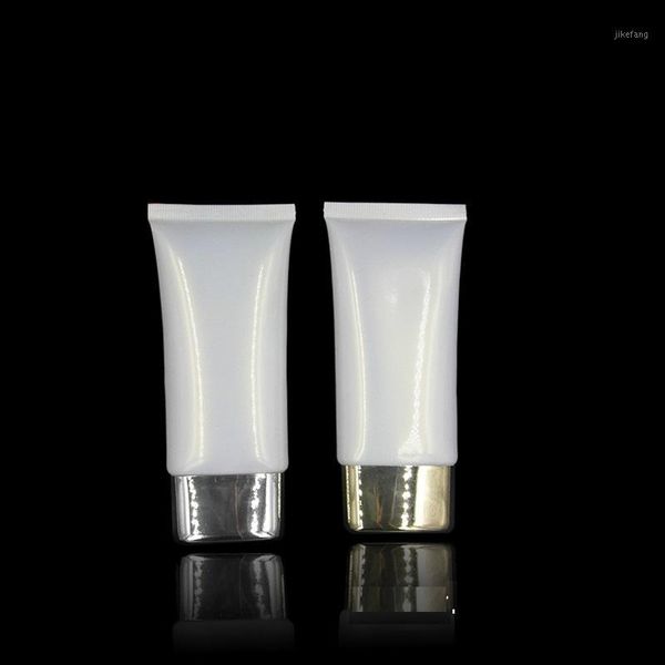 

storage bottles & jars 50g soft tube empty white refillable cosmetic container sun protection cream bb packaging portable plastic squeeze