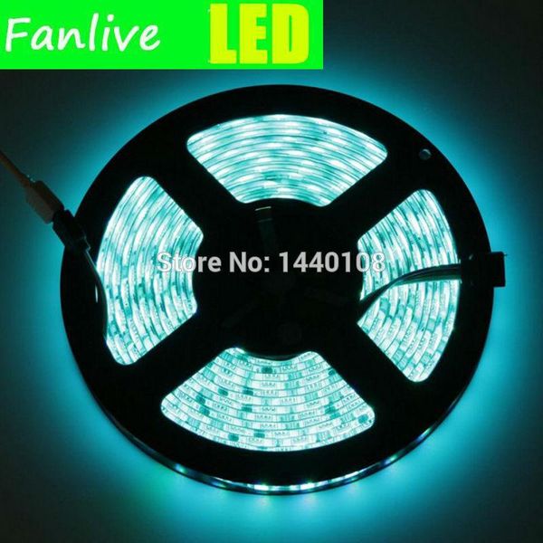 

strips fanlive fita led strip 12v light ip65 waterproof flexible smd 60leds/m 5m/reel 720lm 14.4w/m rgb rope 100m/lot