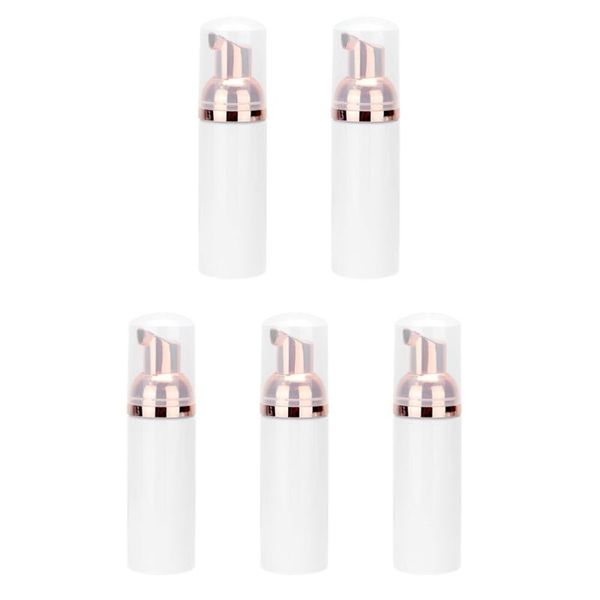 

storage bottles & jars 5pcs 60ml empty foaming makeup refillable cleanser container