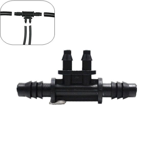 

watering equipments 3/8" 4-way hose splitter garden reducing tee barb connector 3/8 inch to 1/4 drip irrigation water