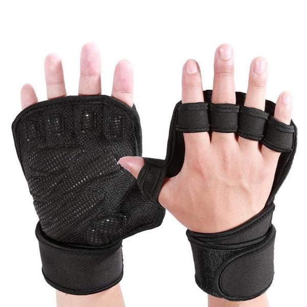 

wrist support 1pair outdoor sports gloves skiing skating skateboard snowboard gear hand protectors armguard palm guard, Black;red