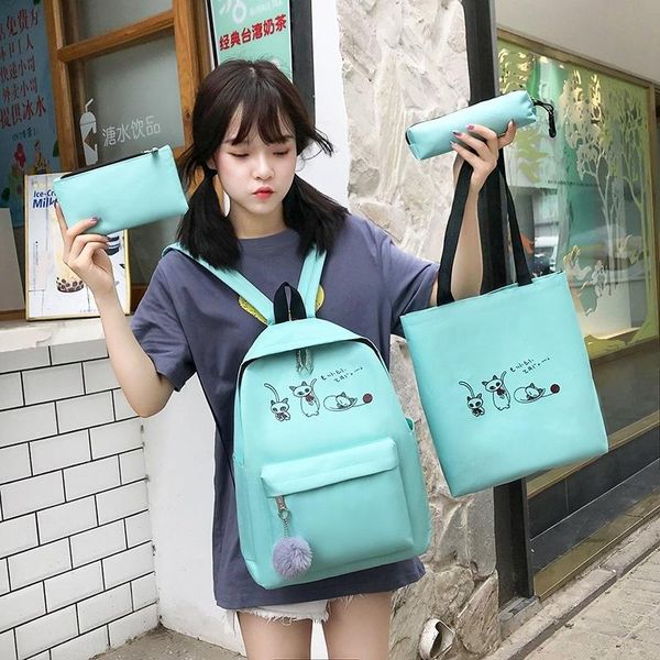 

backpack 2021 canvas schoolbag women bag