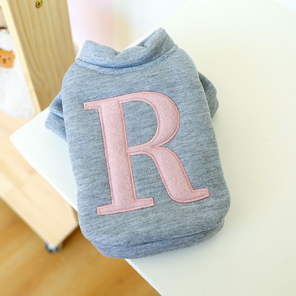 

straight pet clothing teddy beagle autumn and winter psh warm letter r
