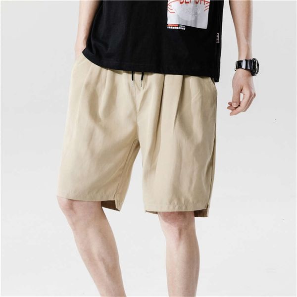 

men's pants summer casual shorts loose korean trend capris beach i64r, Black