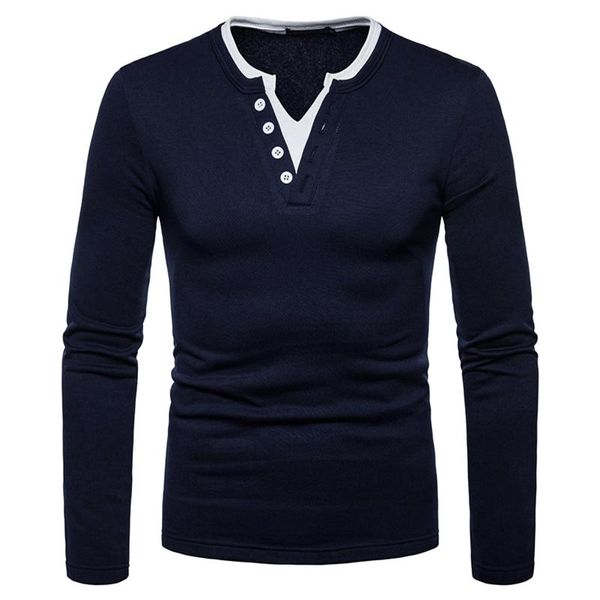

men's t-shirts harajuku summer casual t-shirt solid color long-sleeved v-neck slim velvet pullover oversized #10, White;black
