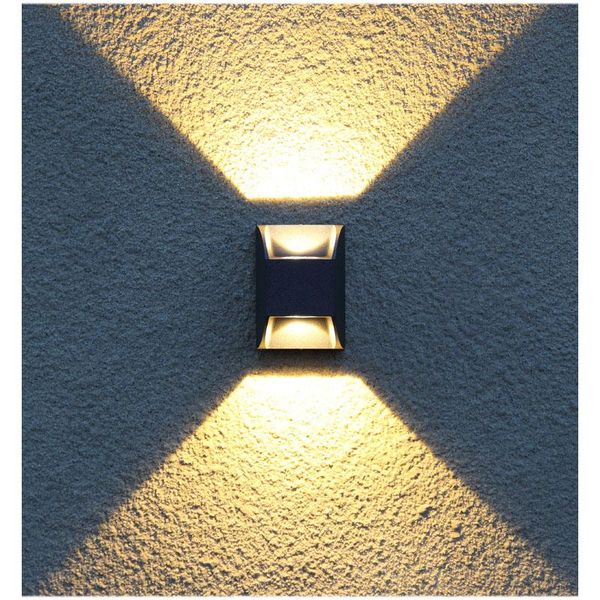 

wall light with human body motion sensing ip65 waterproof outdoor&indoor lamp garden fixture aluminum ac90-260v outdoor lamps