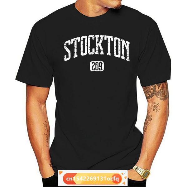 

men's t-shirts stockton t-shirt - area code 209 california cali xs-4xl, White;black
