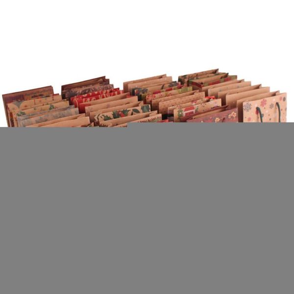 

Gift Wrap Holiday Portable Christmas Decor Clothing Candy Wrapping Bag Packaging Kraft Paper