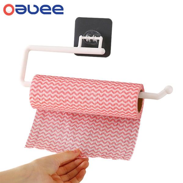 

toilet paper holders oauee kitchen roll holder towel hanger rack bar cabinet rag hanging shelf