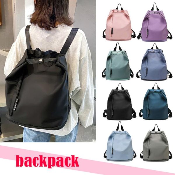 

backpack fashion women men yoga gym waterproof oxford cloth solid color fitness sports multifunctional luggage bag knapsacks