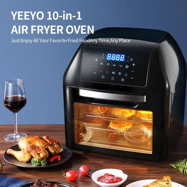 

air fryers oil fryer oven toaster rotisserie dehydrator counterwith led digital touch screen electric deep