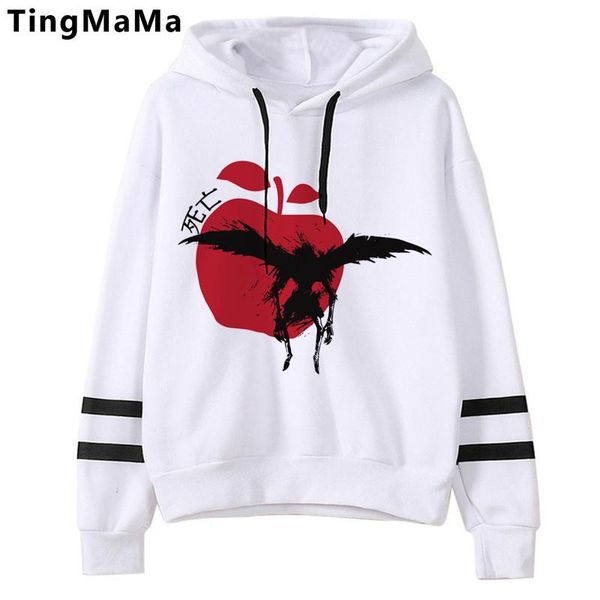 

men's hoodies & sweatshirts death note misa amane male printed anime streetwear graphic men pullover hoody korea, Black