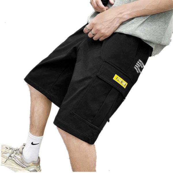 

summer casual shorts classic mens fashion cotton knee length chinos sweatpants big size bottom beach men's, White;black