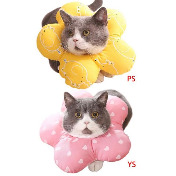 

cat collars & leads pet elizabethan cute neck cone recovery collar for puppy cats anti-bite healing protective pets dog products