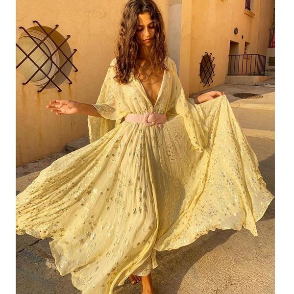 

casual dresses women summer dress boho vacation romantic a five-pointed star and large swing lugentolo, Black;gray